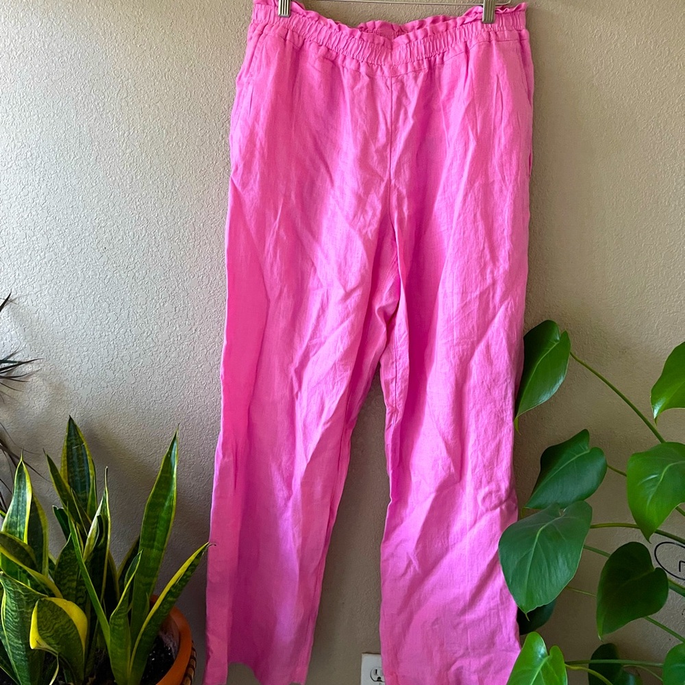 Barbie pink linen pants